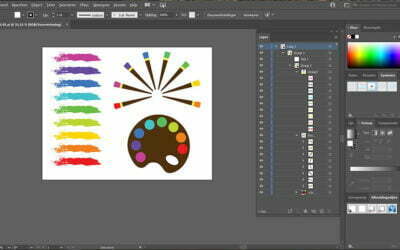 Adobe Illustrator bestand met aparte lagen importeren in LesLinq