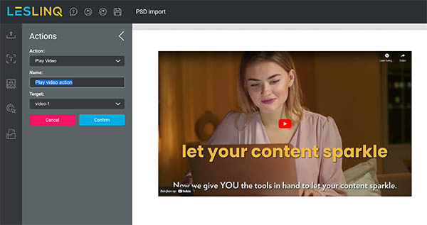 autoplay video in LesLinq