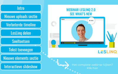 Interactieve samenvatting webinar LesLinq 2.0