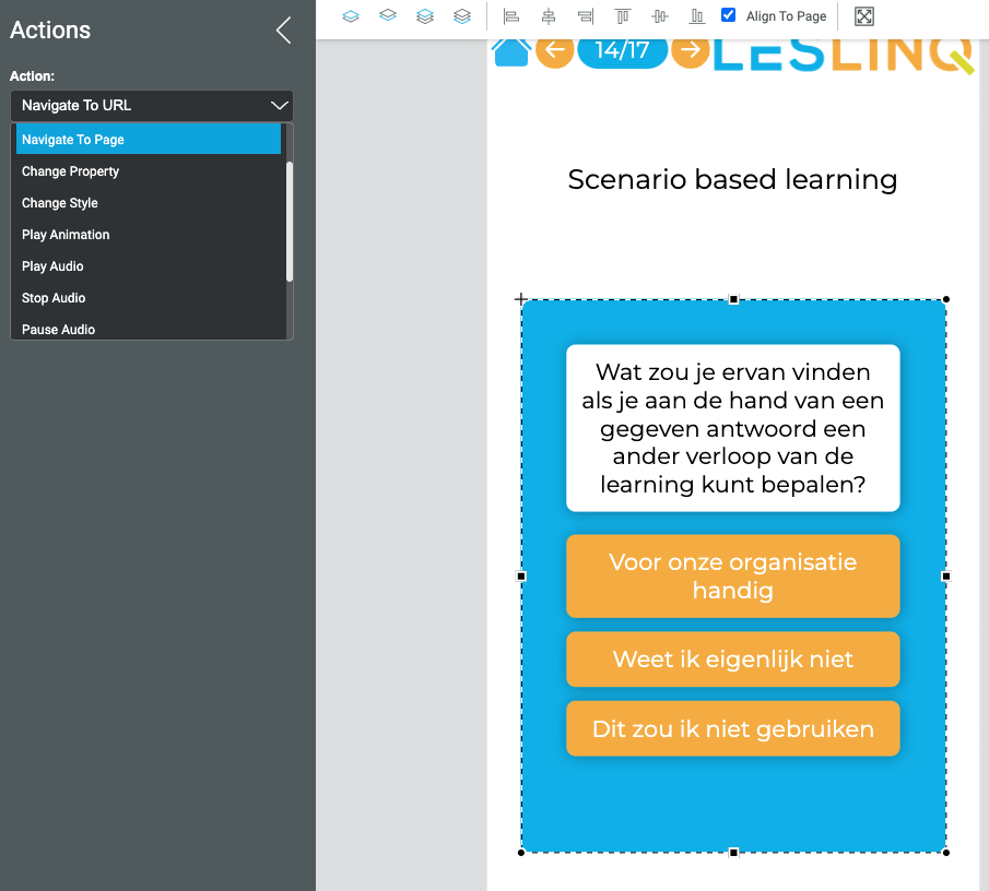 scenario based learning in leslinq