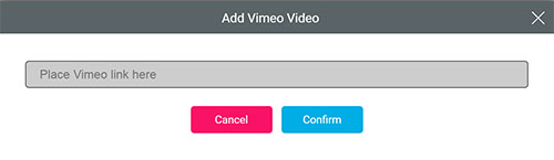 vimeo video in LesLinq