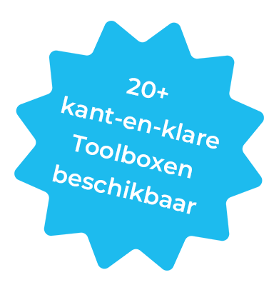 reclamelabel meer dan 20 toolboxen