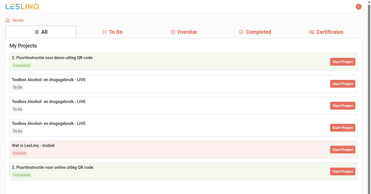 participant portal leslinq
