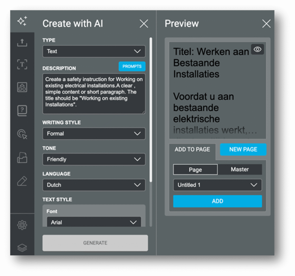 AI assistent voor teksten in LesLinq