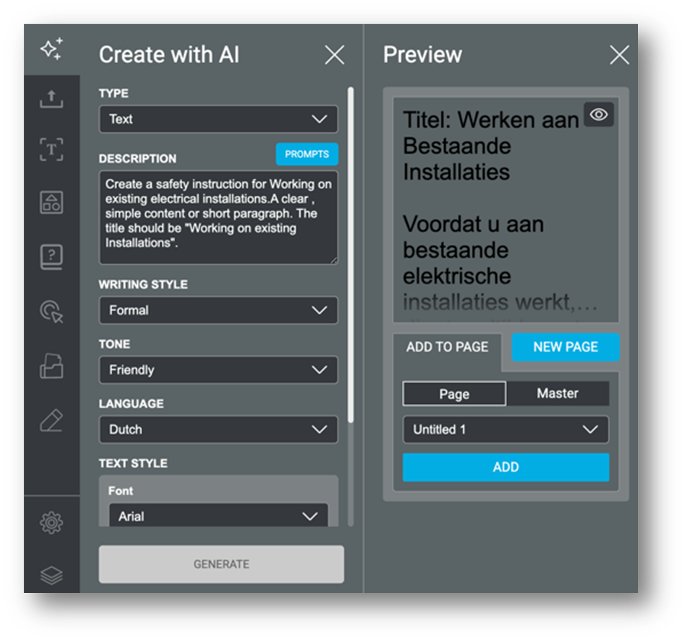 AI assistent voor teksten in LesLinq