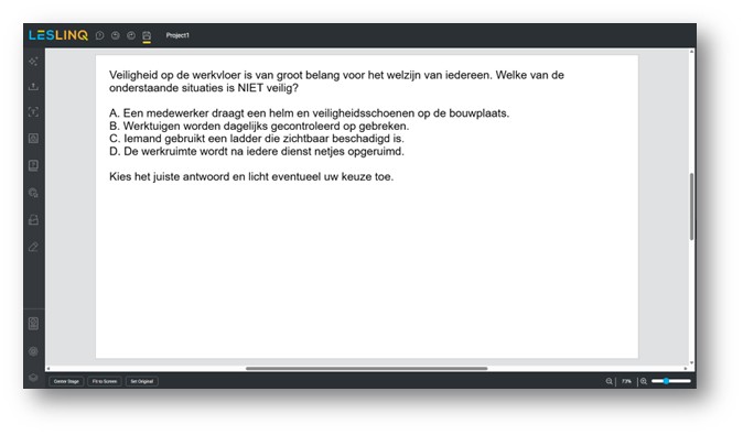 Teksten genereren met AI in LesLinq