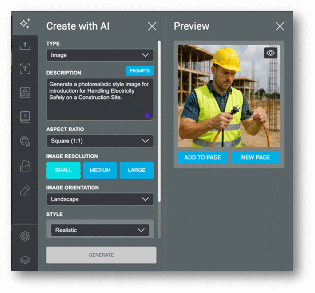 AI assistent voor afbeeldingen in LesLinq