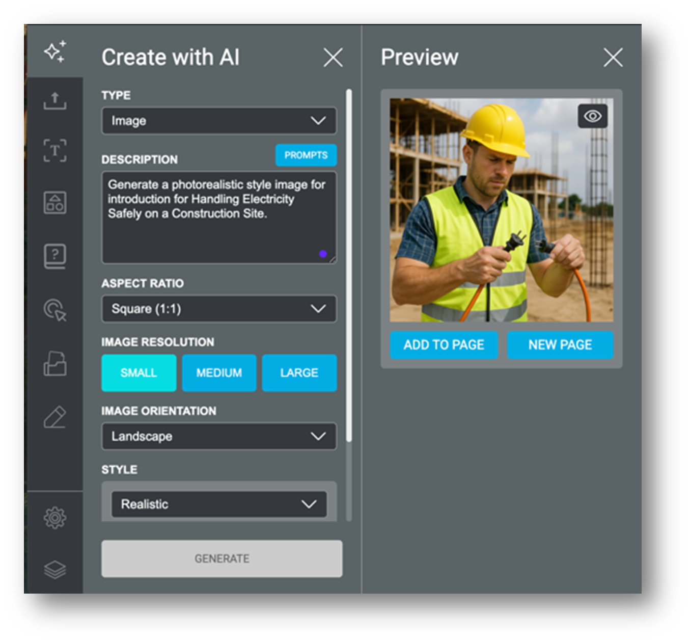 AI assistent voor afbeeldingen in LesLinq