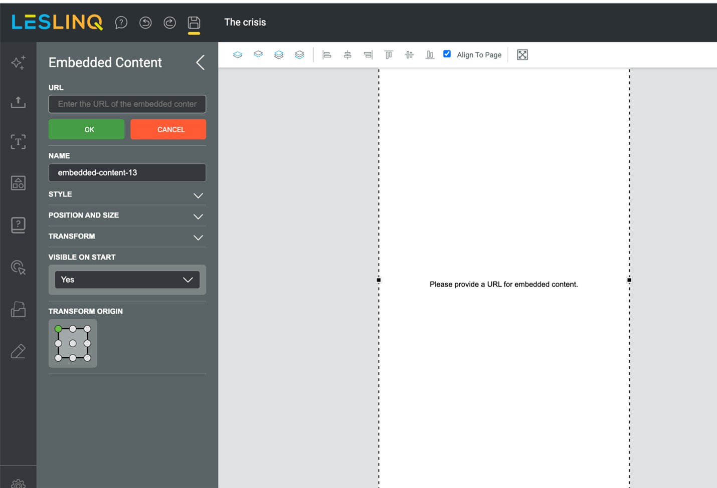 embedded-content embedded content in leslinq