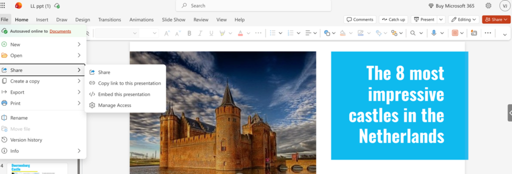 Powerpoint in LesLinq
